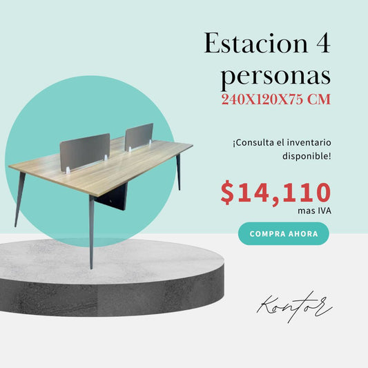 ESTACION OPERATIVA PARA 4 PERSONAS
